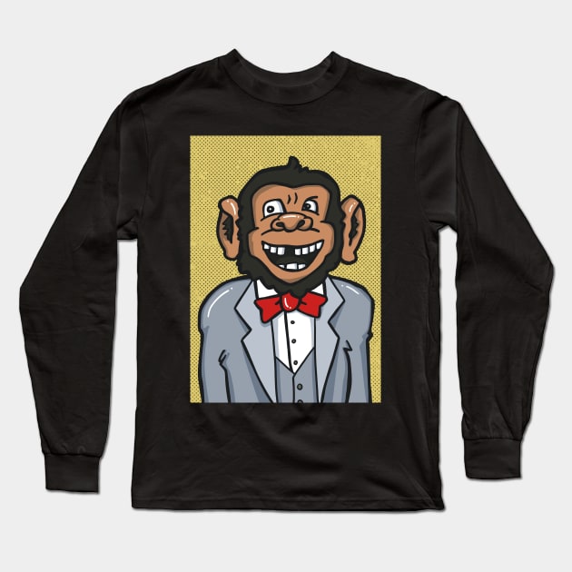 Monkey Butler Long Sleeve T-Shirt by chawlie